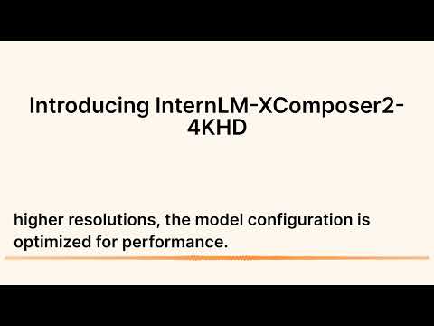 Breaking Boundaries: InternLM XComposer2 4KHD&#039;s Mastery of High Resolution Vision Language Tasks