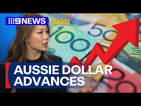 Aussie dollar on the rise despite volatile global market | 9 News Australia
