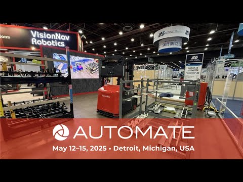 Automate 2025 Live Demos - Autonomous Cage + Tote Stacking, Double Fork Trailer Loading and More!